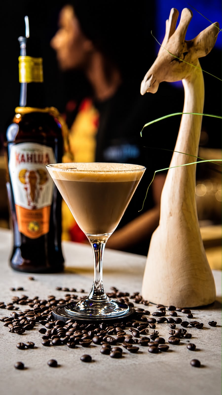 An espresso-style African cocktail served at the Mama Africa bar