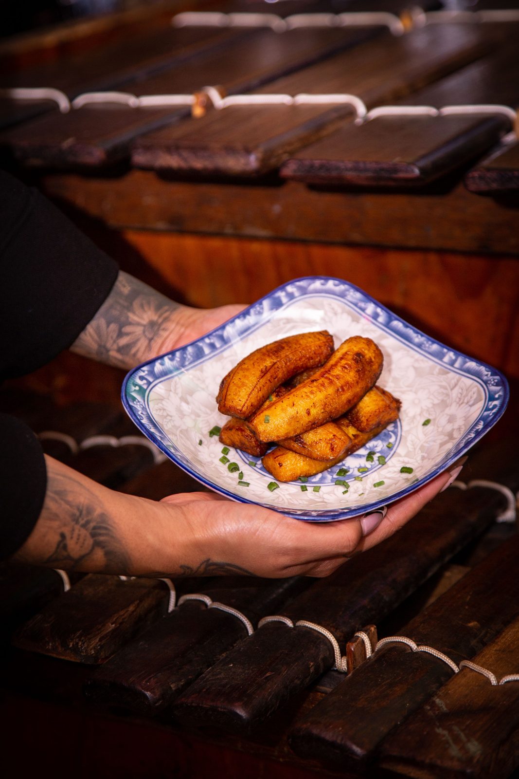 Mama's pap chips served with secret sauce